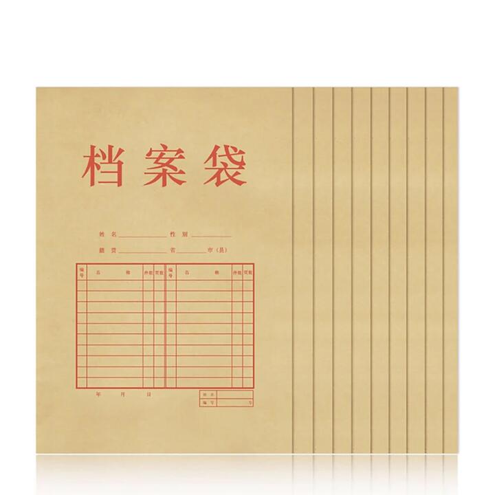 Deli A4 Kraft Paper Document Envelopes - Pack of 10