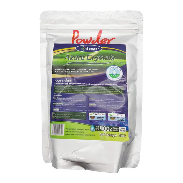 Bonzer Azure Crystals Soil Water Retention Powder - 250g
