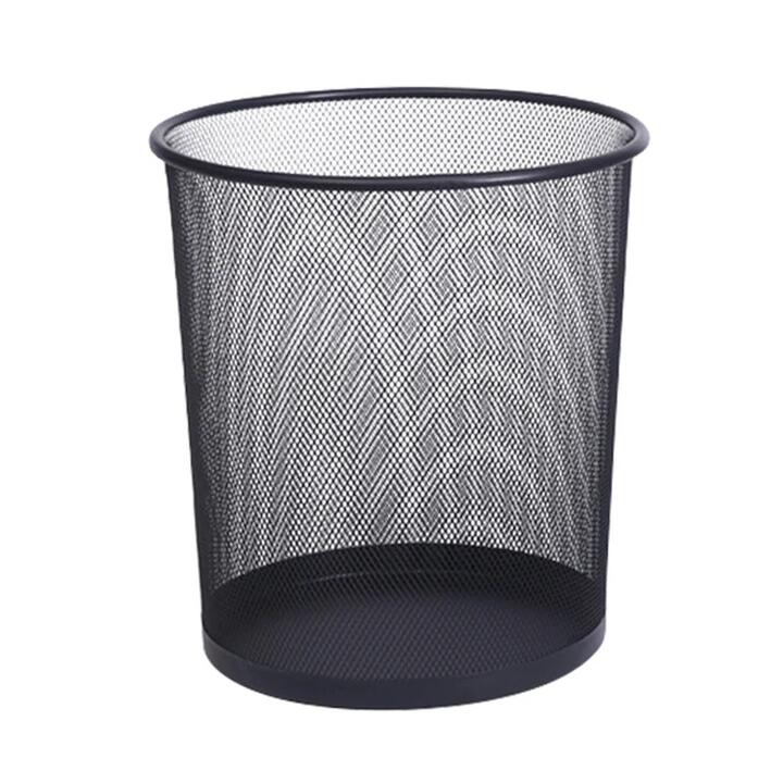 Mesh Waste Bin - Black, Small, 24x24x72cm