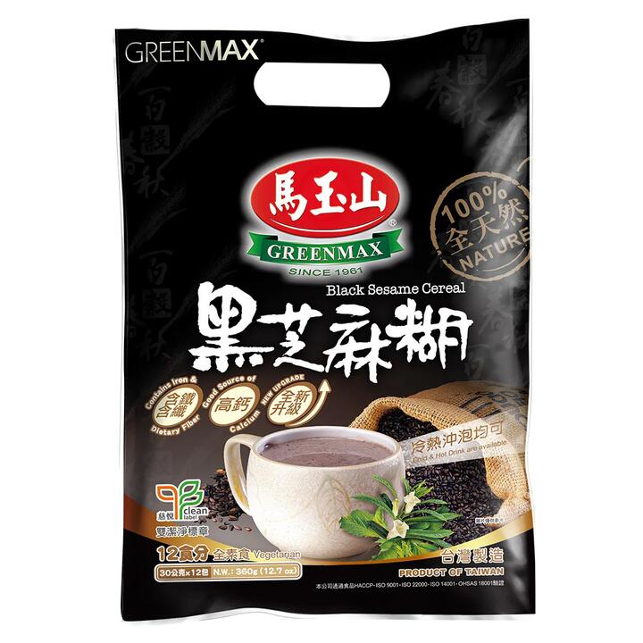 Greenmax Black Sesame Cereal - 30g x 12 Packs