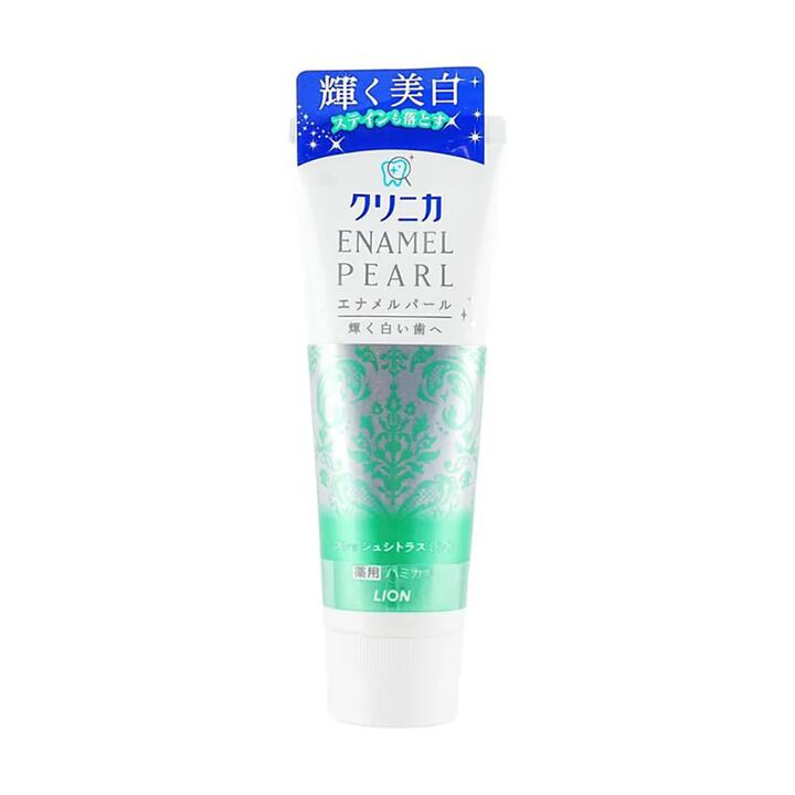Lion Clinica Enamel Pearl Enzyme Toothpaste - Fresh Citrus Mint, 130g