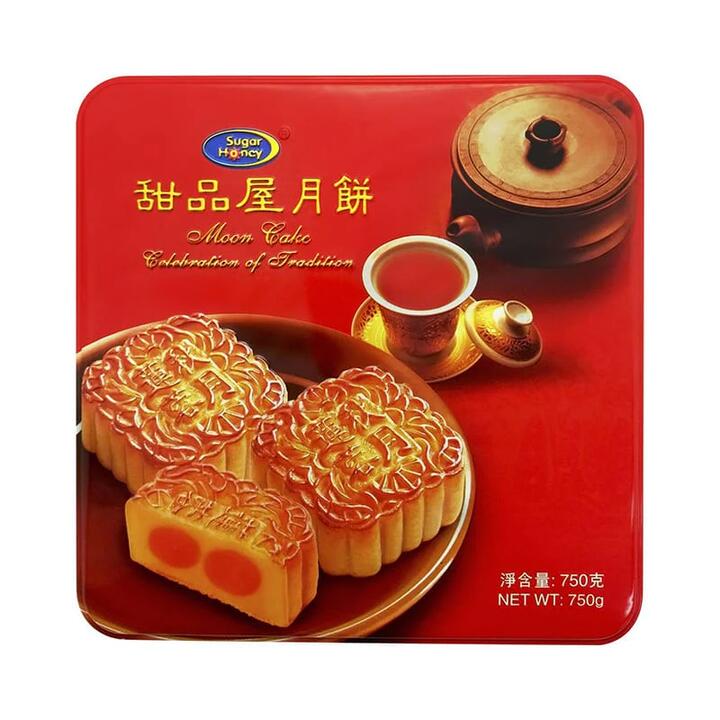 Sugar Honey Durian Yolk Mooncakes Gift Box - 4 Pieces, 750g