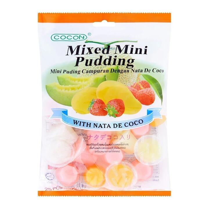 Cocon Mixed Mini Pudding with Nata de Coco - 25pcs, 375g