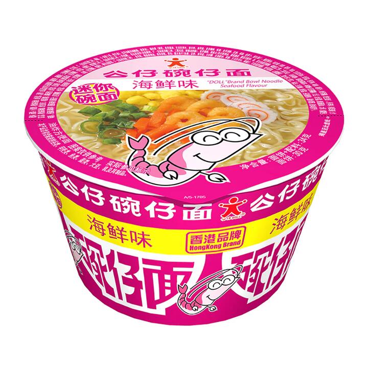 Doll Instant Bowl Noodles Seafood Flavor 34g