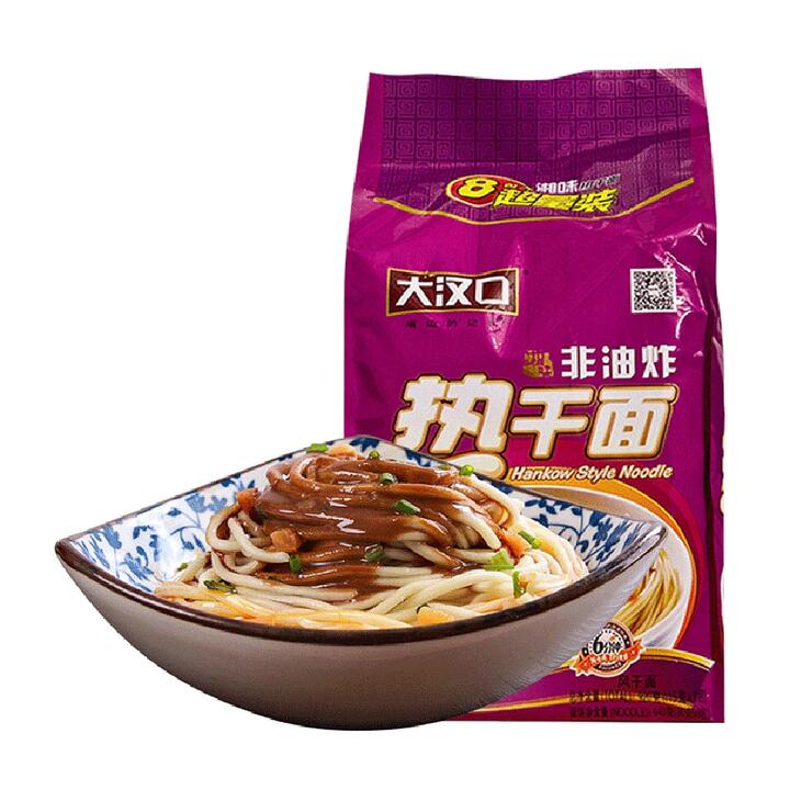 Dahankou Wuhan Hot Dry Noodles - Spicy Flavor, 102g x 4 Packs