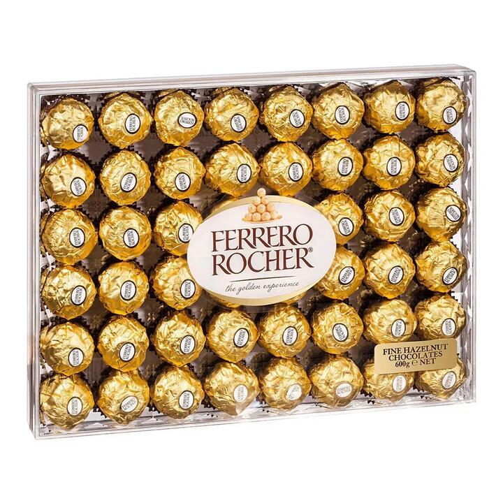 Ferrero Rocher Hazelnut Chocolates - 48 Pieces, 600g