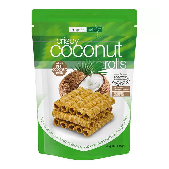 Tropical Fields Crispy Coconut Rolls - 285g