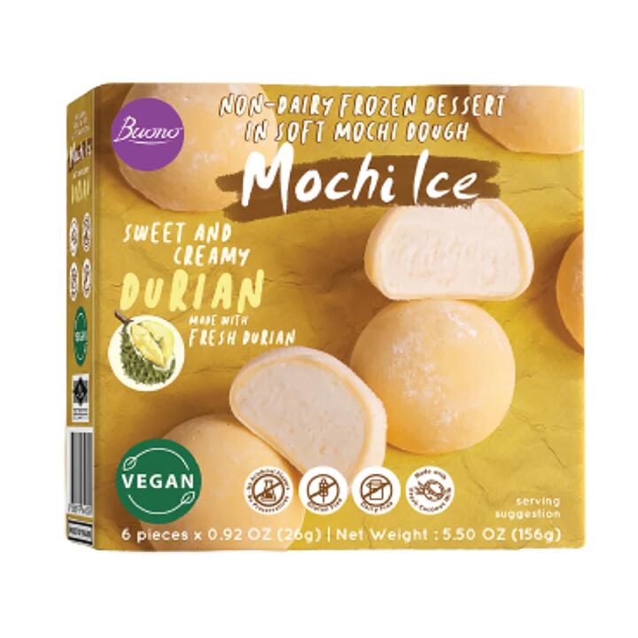 Buono Mochi Ice Cream Durian Flavor 6pcs 156g
