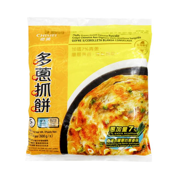 ChiMei Frozen Green Onion Pancakes - 5 Pieces, 600g