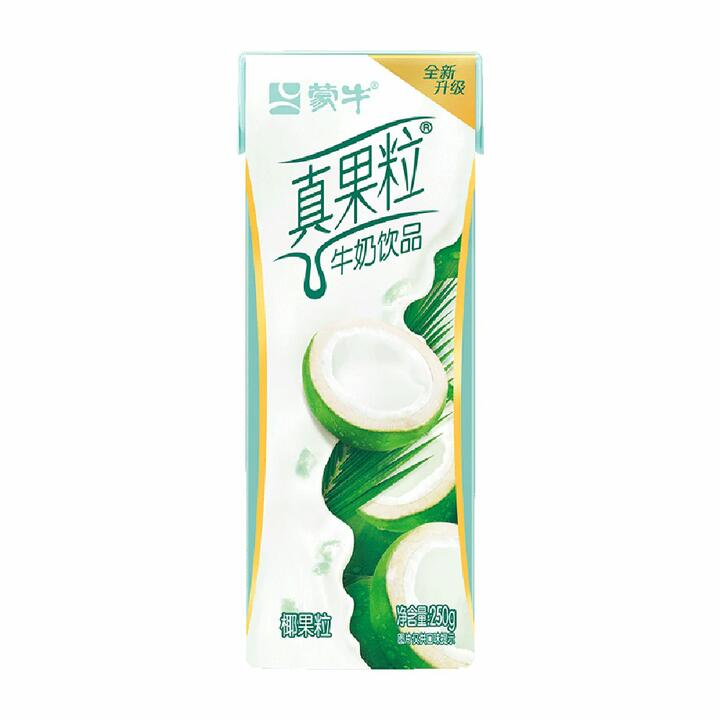 Mengniu Real Fruit Milk Drink - Coconut Flavor, 250ml