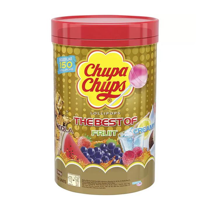 Chupa Chups Lollipops Jar - 150 Pieces x 12g