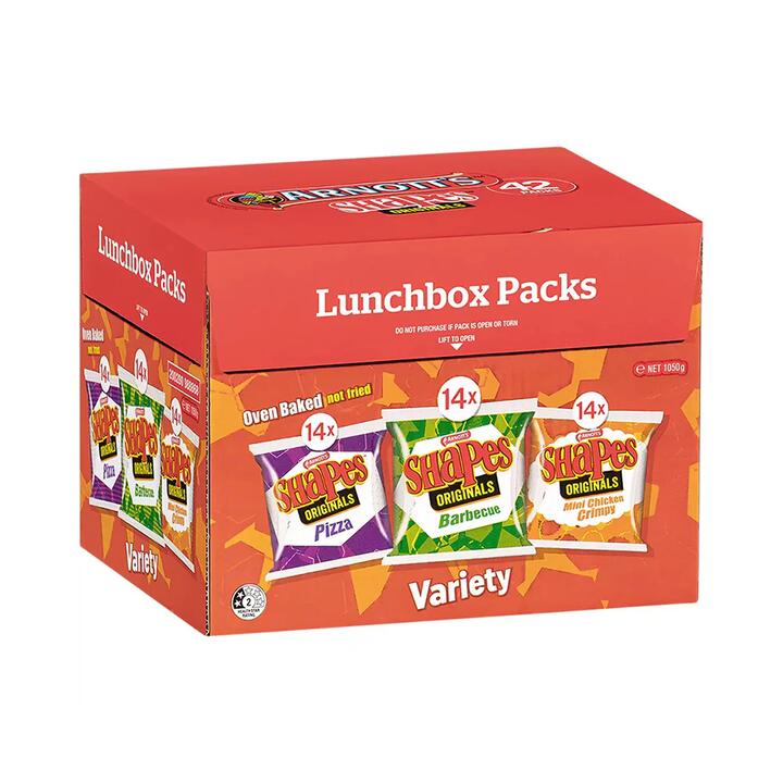 Arnott's Lunchbox Snacks Variety Pack - 42 Packs x 25g