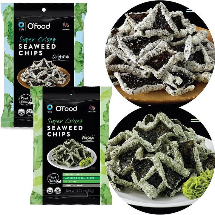 O'Food Super Crispy Seaweed Chips - Original Flavor, 35g