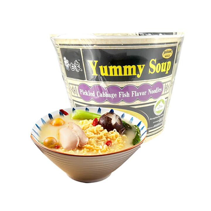 Baixiang Yummy Soup Pickled Cabbage Fish Flavor Noodles - 132g