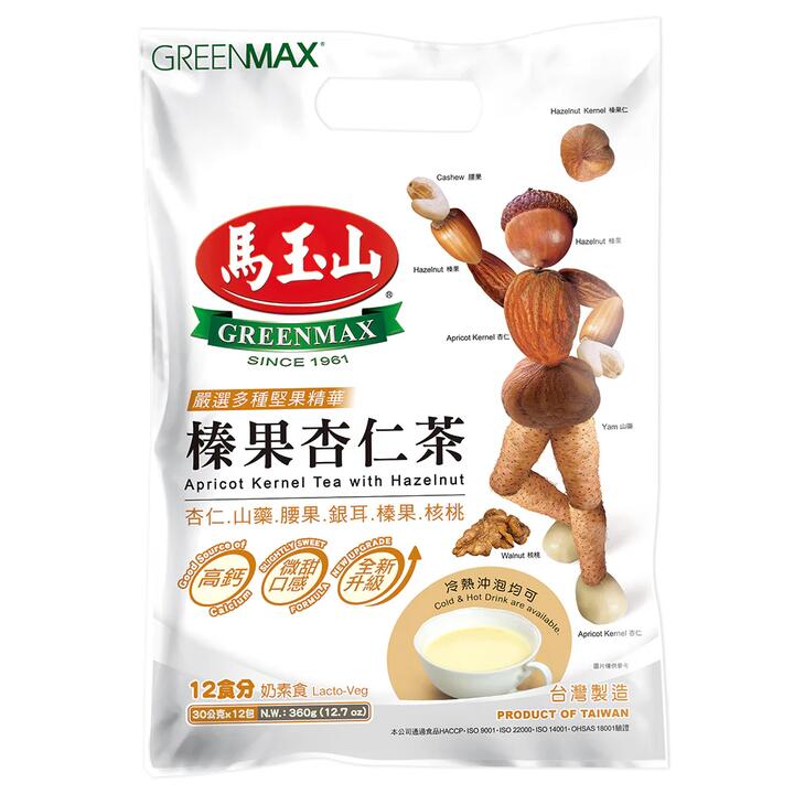 Greenmax Apricot Kernel Tea with Hazelnut - 30g x 12 Packs