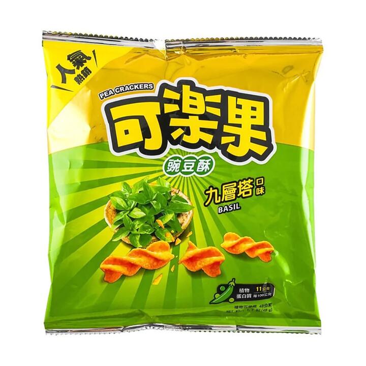 Pea Crackers Basil Flavor - 48g