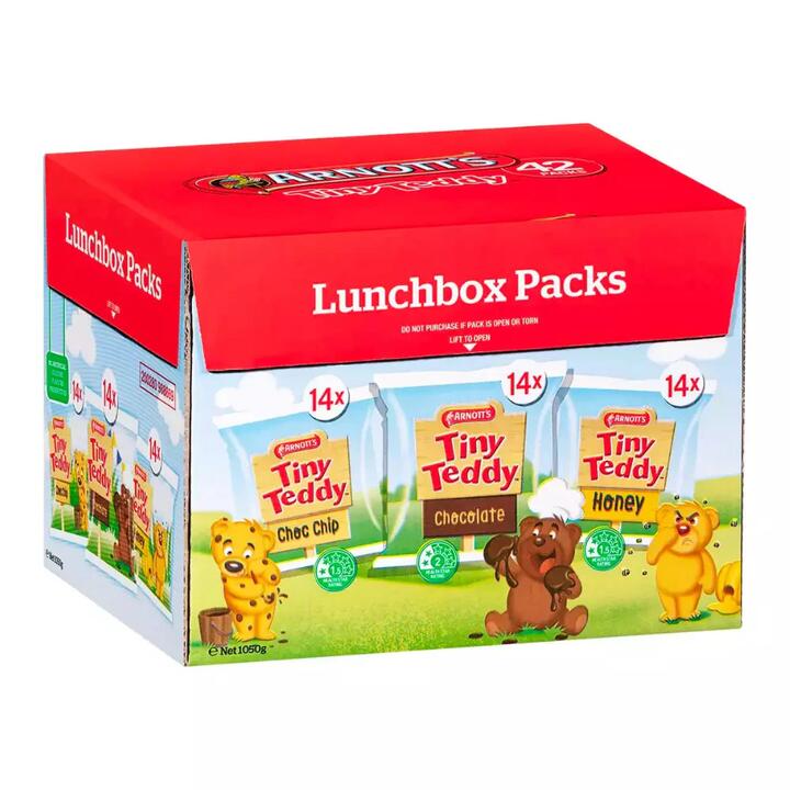 Arnott's Tiny Teddy Biscuits Variety Pack - 1050g