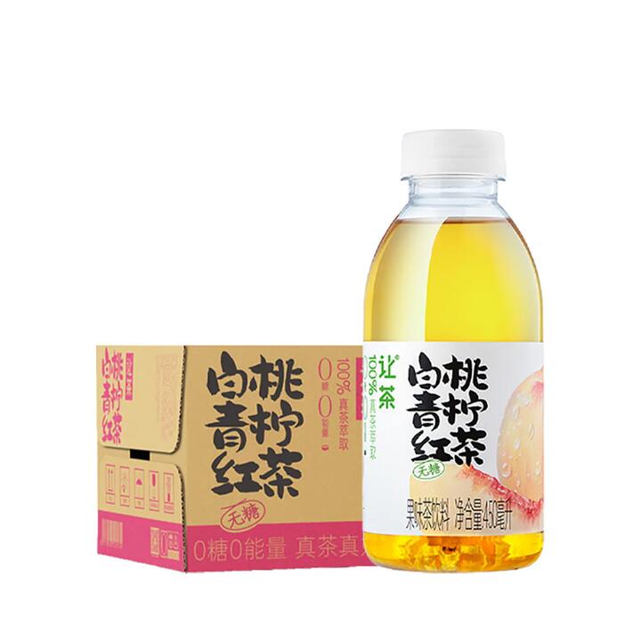 LetTea Peach Lime Black Tea - 450ml x 15 Bottles