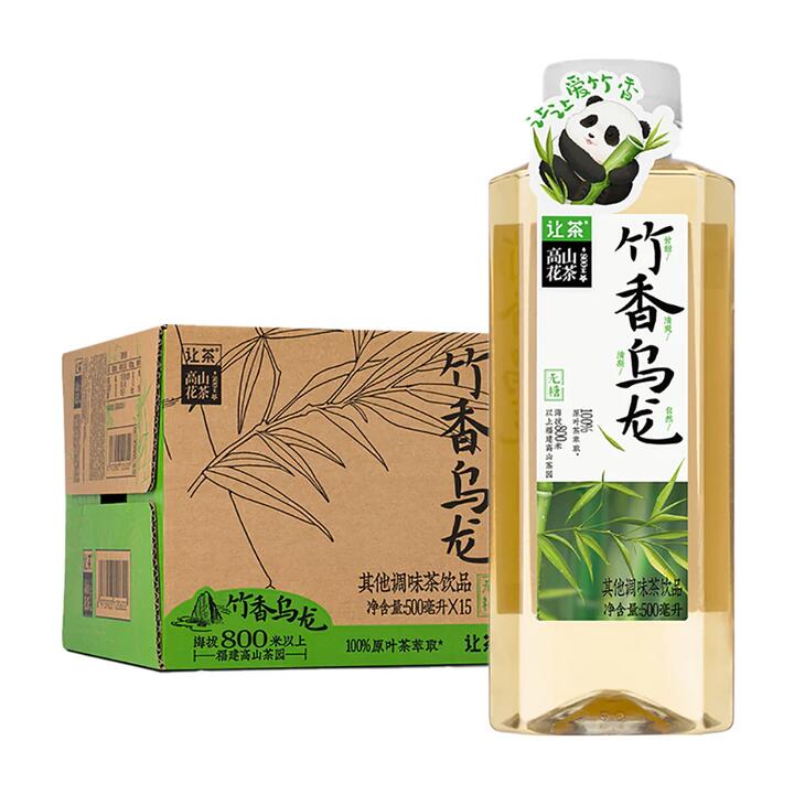Let Tea High Mountain Flower Tea Bamboo Fragrance Oolong Tea 500ml x 15 Bottles