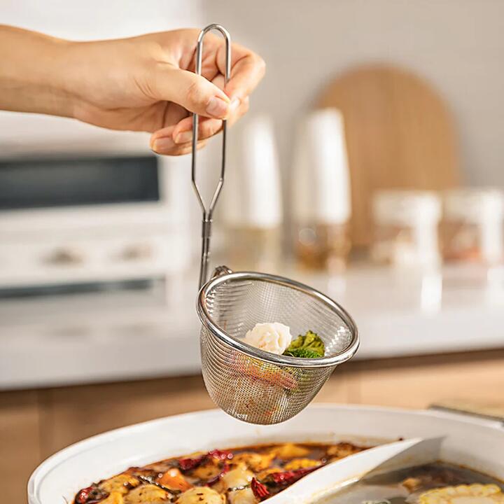 Modern SweetHome Long Handle Small Strainer - 304 Stainless Steel