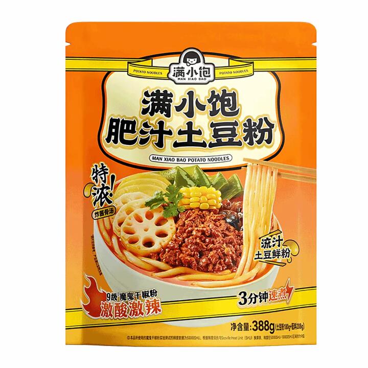 Man Xiao Bao Spicy and Sour Potato Noodles - 388g