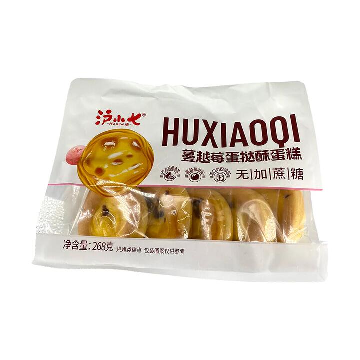 Huxiaoqi Cranberry Egg Tart Cake - No Added Sugar, 268g