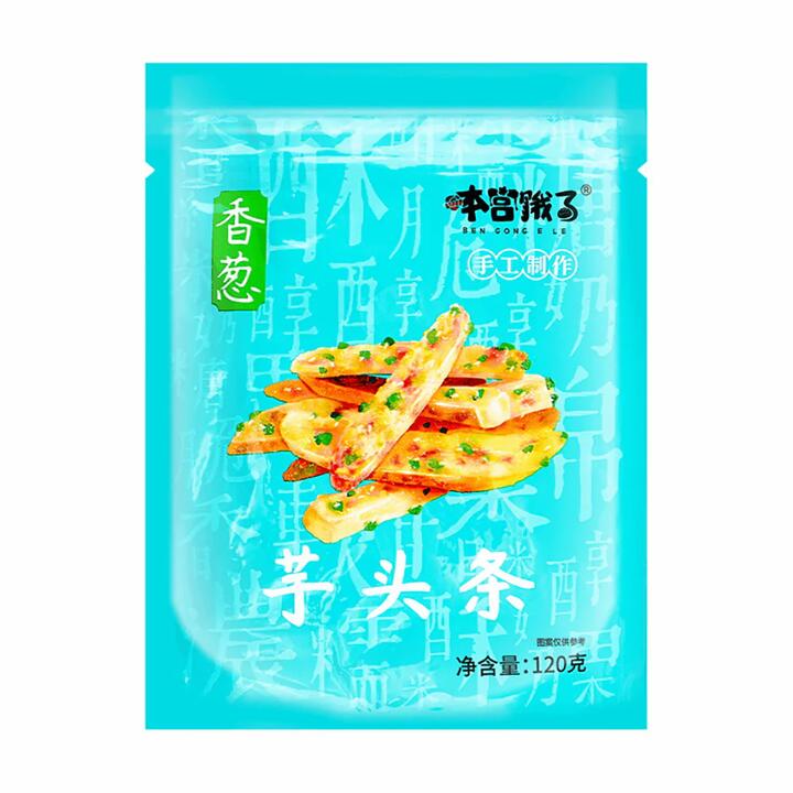 Ben Gong E Le Taro Sticks with Scallion Flavor - 120g
