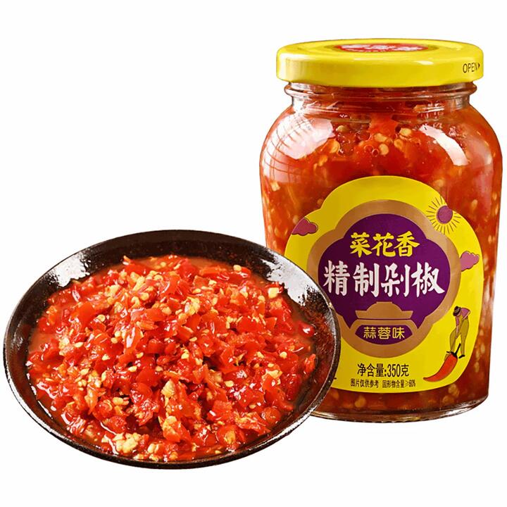 Caihuaxiang Premium Minced Chili with Garlic - 350g