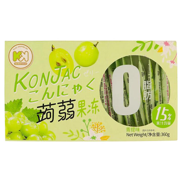 ChaoYouWei Konjac Jelly, Zero Fat, Green Grape Flavour, 360g