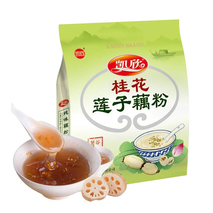 Kaixin Osmanthus Lotus Seed Lotus Root Powder - 15 Packs, 600g