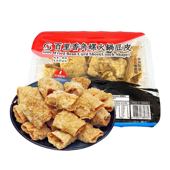 Yummy Fried Bean Curd Sheet (Conch Shape) - 200g