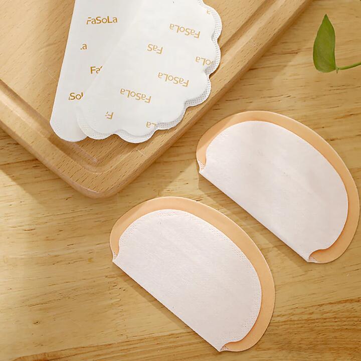 FaSoLa Polymer Underarm Pads - White, 20 Pieces