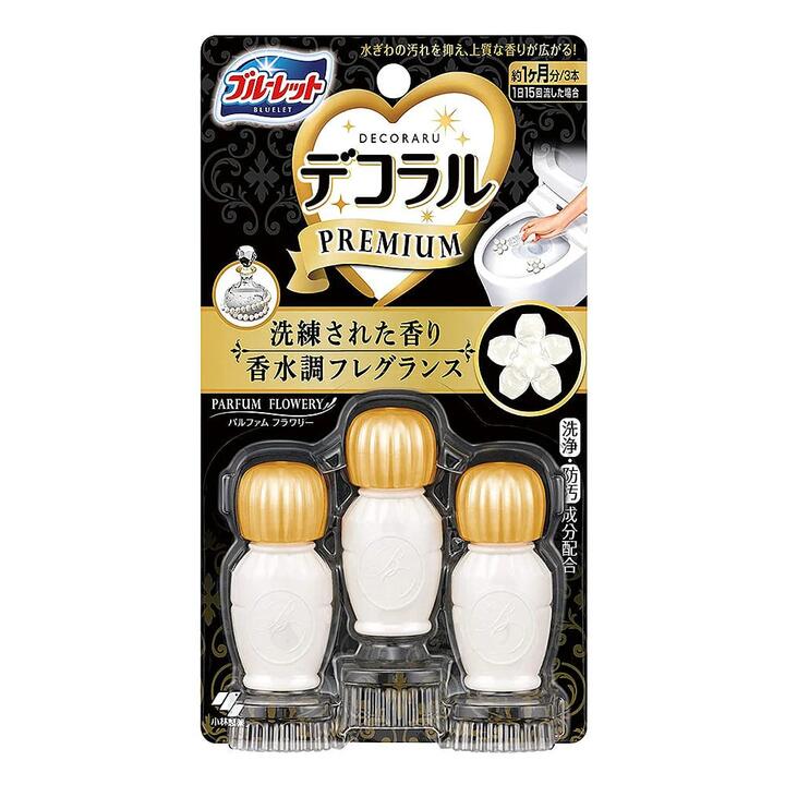 Kobayashi Toilet Deodorizing Gel - Floral Scent, 7.5g x 3
