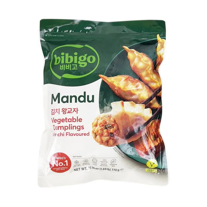 Bibigo Mandu Kimchi-Flavored Vegetable Dumplings - 770g