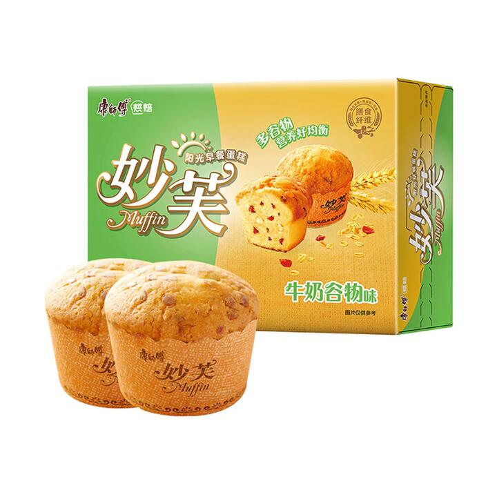 Master Kong French Style Muffin Milk Cereal Flavor - 4 Pieces, 192g