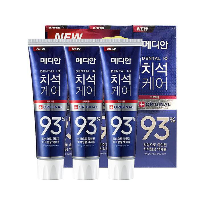 Amorepacific Median 93% Tartar Care Whitening Toothpaste 120g x 3