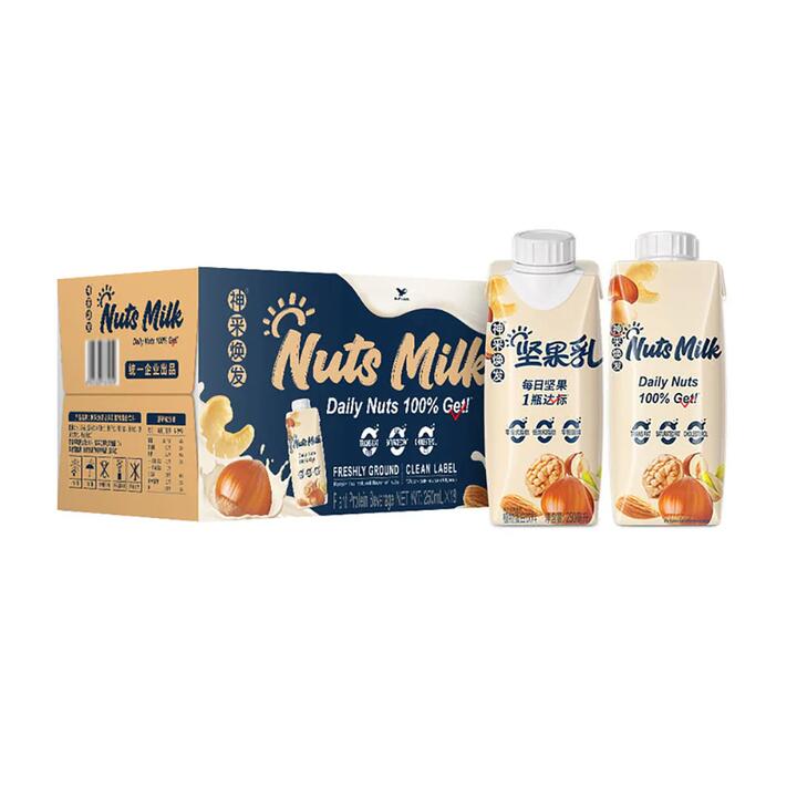 Uni-President Nuts Milk Plant-Based Protein Drink 250ml x 18 Bottles