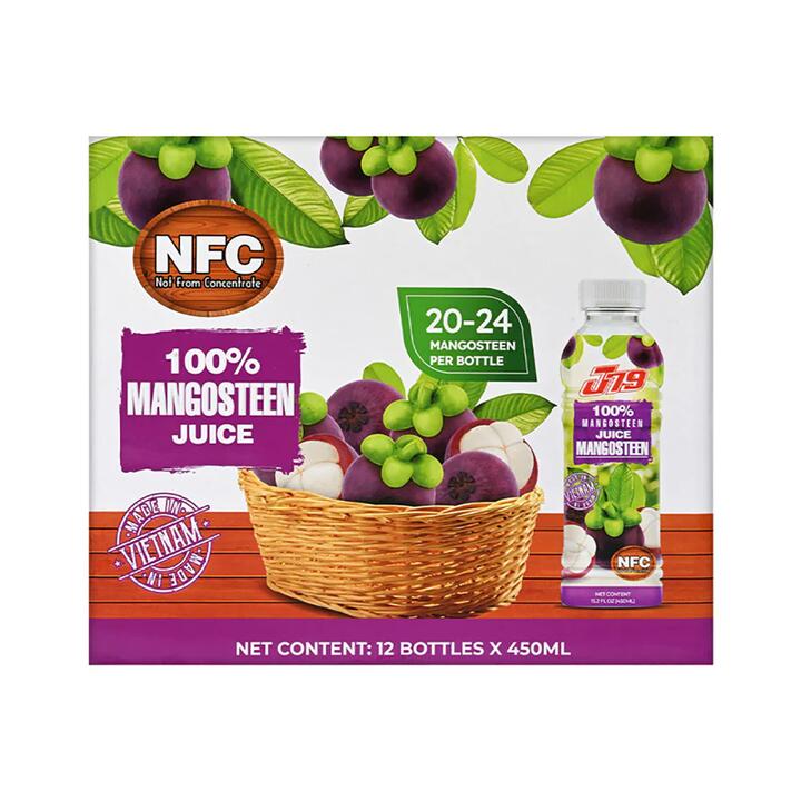 Vietnamese Mangosteen Juice - 450ml x 12 Bottles