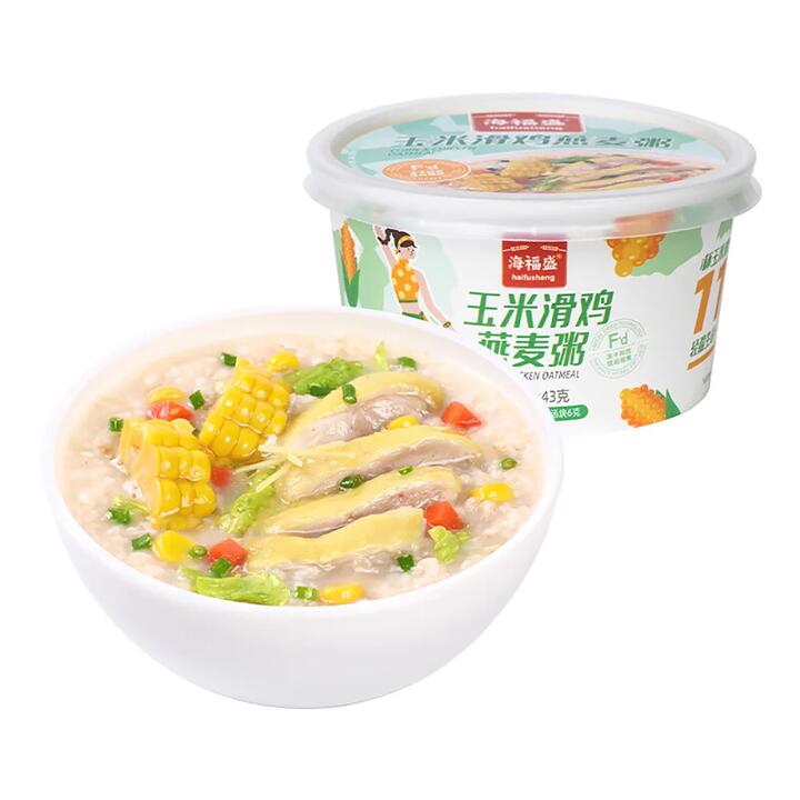 Haifusheng Instant Corn & Chicken Oatmeal Porridge - 43g