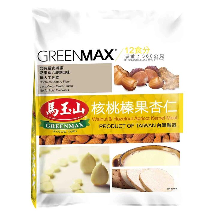 Greenmax Walnut & Hazelnut Apricot Kernel Meal - 12 Packs