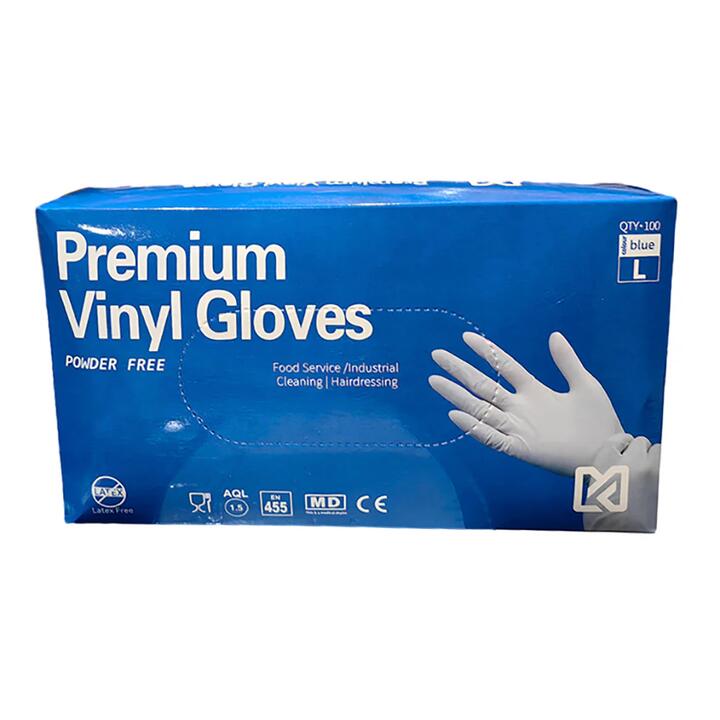 Comfort Powder-Free PVC Gloves - Large, 100 Pairs