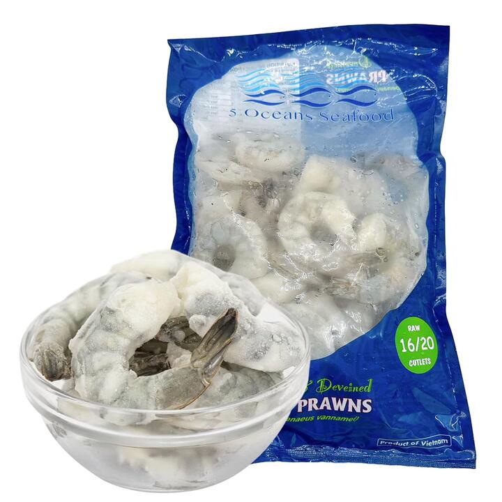 Five Oceans Seafood Raw Prawn Cutlet Size 16/20 - 700g