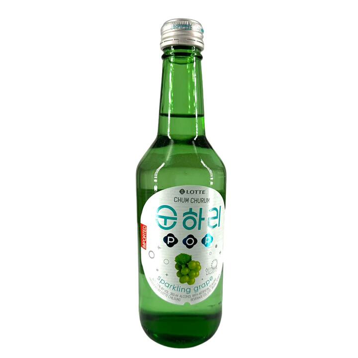 Lotte Chum Churum Soju Sparkling Green Grape Flavor 12% - 360ml