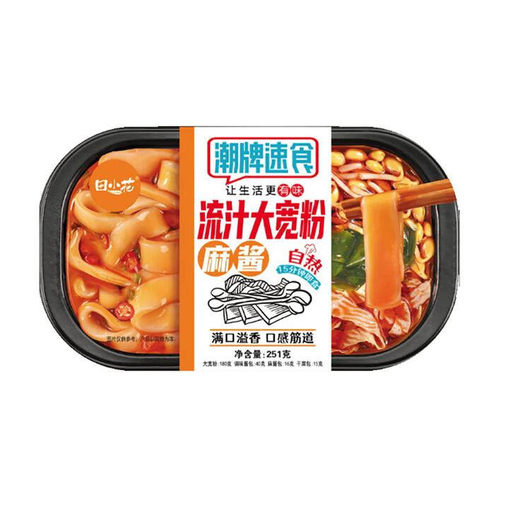 TianXiaoHua Self-Cooking Wide Noodles with Sesame Sauce - 251g