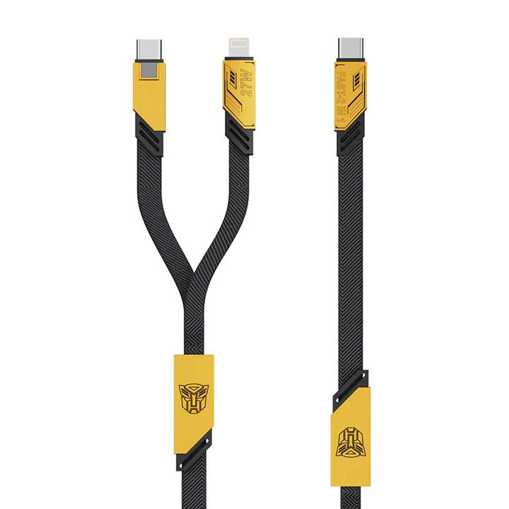 Transformers PD 2-in-1 Magnetic Charging Cable - Yellow