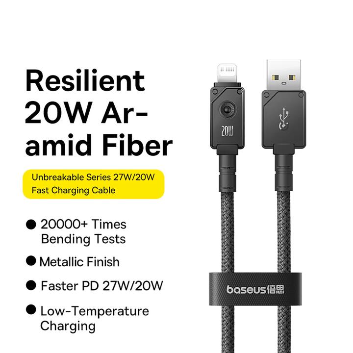 Baseus Aerospace Series Fast Charging Cable Type-C to iP 20W 2m - Starry Black