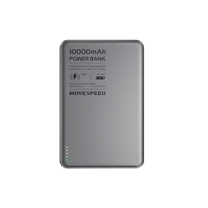 Movespeed S10 Ultra-Thin Magnetic Power Bank 10000mAh PD20W - Deep Space Gray