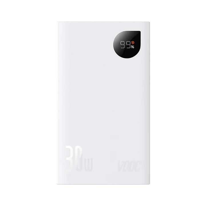 Baseus Adaman2 Digital Display Fast Charge Power Bank 20000mAh 30W (VOOC Edition) - White