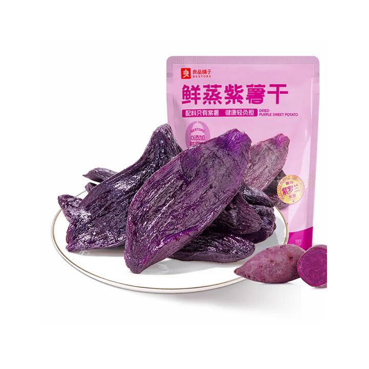 Bestore Steamed Purple Sweet Potato Slices - 150g