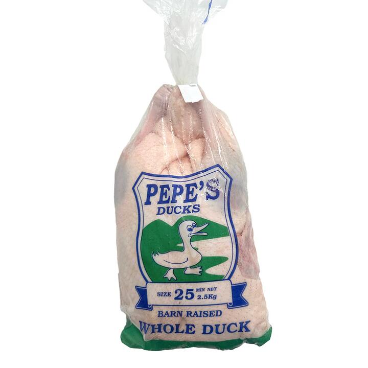 Pepe's Duck Barn Raised Whole Duck Size 25 - 2.5kg